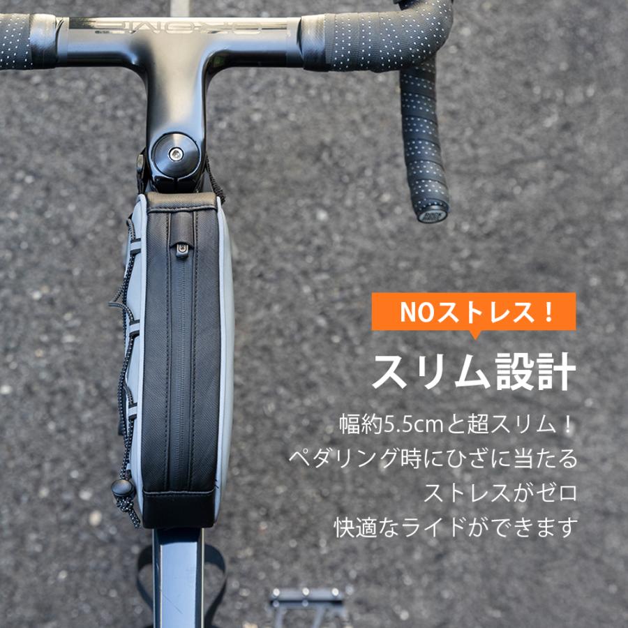 ROCKBROS 自転車 バッグ トップチューブ スリム フレームバッグ
