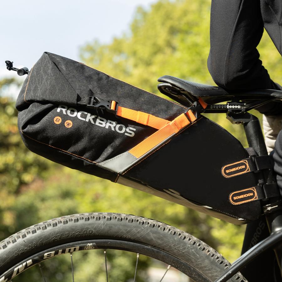ROCKBROS サドルバッグ 自転車 リア 大容量 サイズ調整可能 最大 ROCKBROS サドルバッグ 自転車 リア 大容量 サイズ調整可能 最大