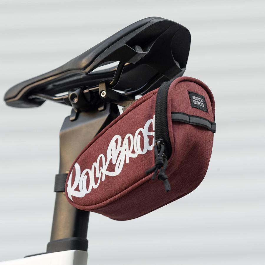ROCKBROS サドルバッグ 自転車 コンパクト かっこいい おしゃれ 約0.8L