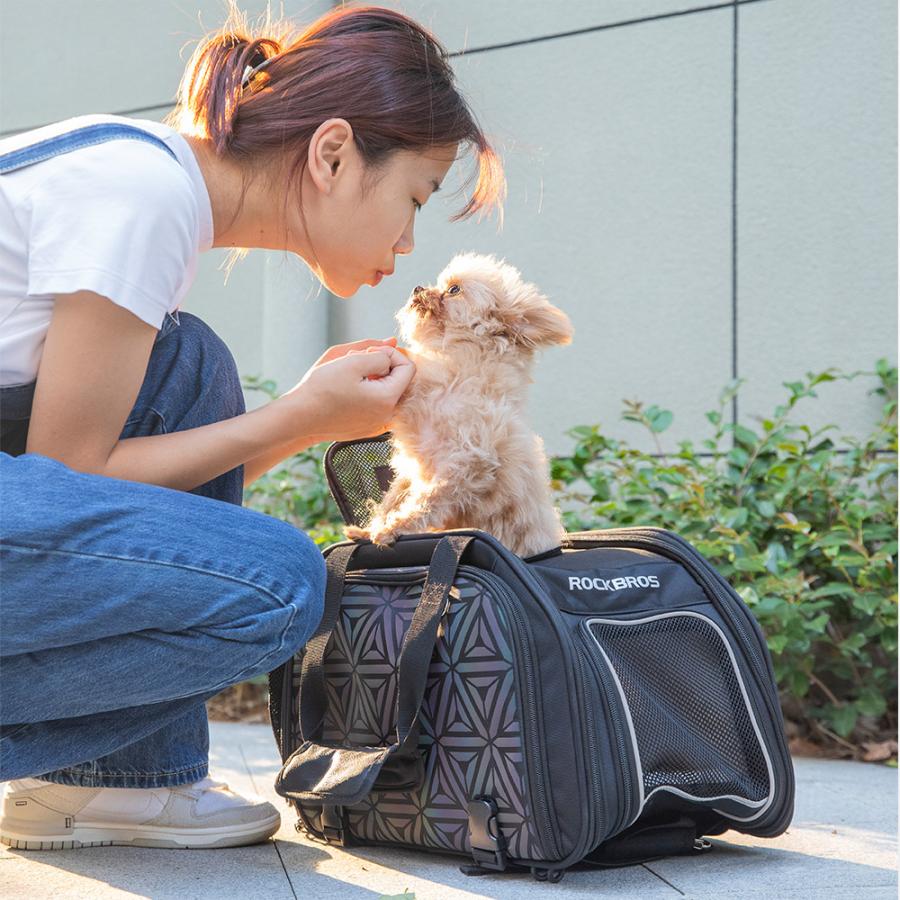 ペット キャリーバッグ ケース リュック 自転車 荷台 犬 猫 メッシュ