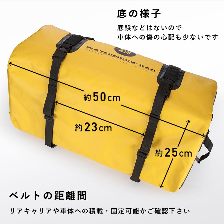 ROCKBROS シートバッグ バイク用 20L リアバッグ リアキャリアバッグ