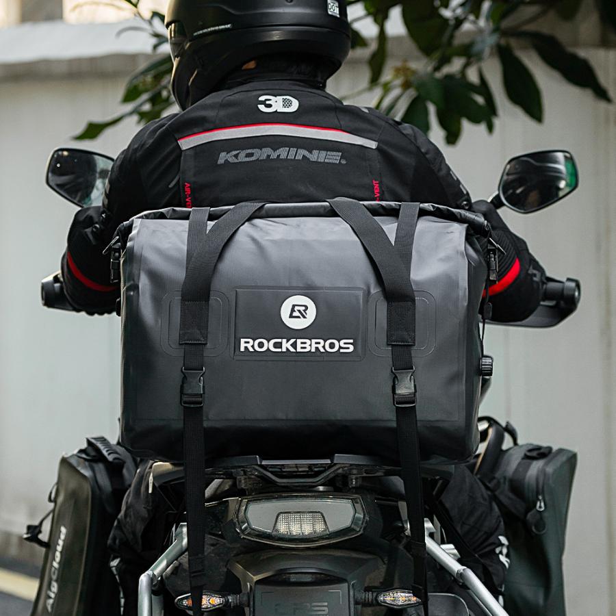 ROCKBROS バイク用 シートバッグ バイク リアバッグ リアキャリア