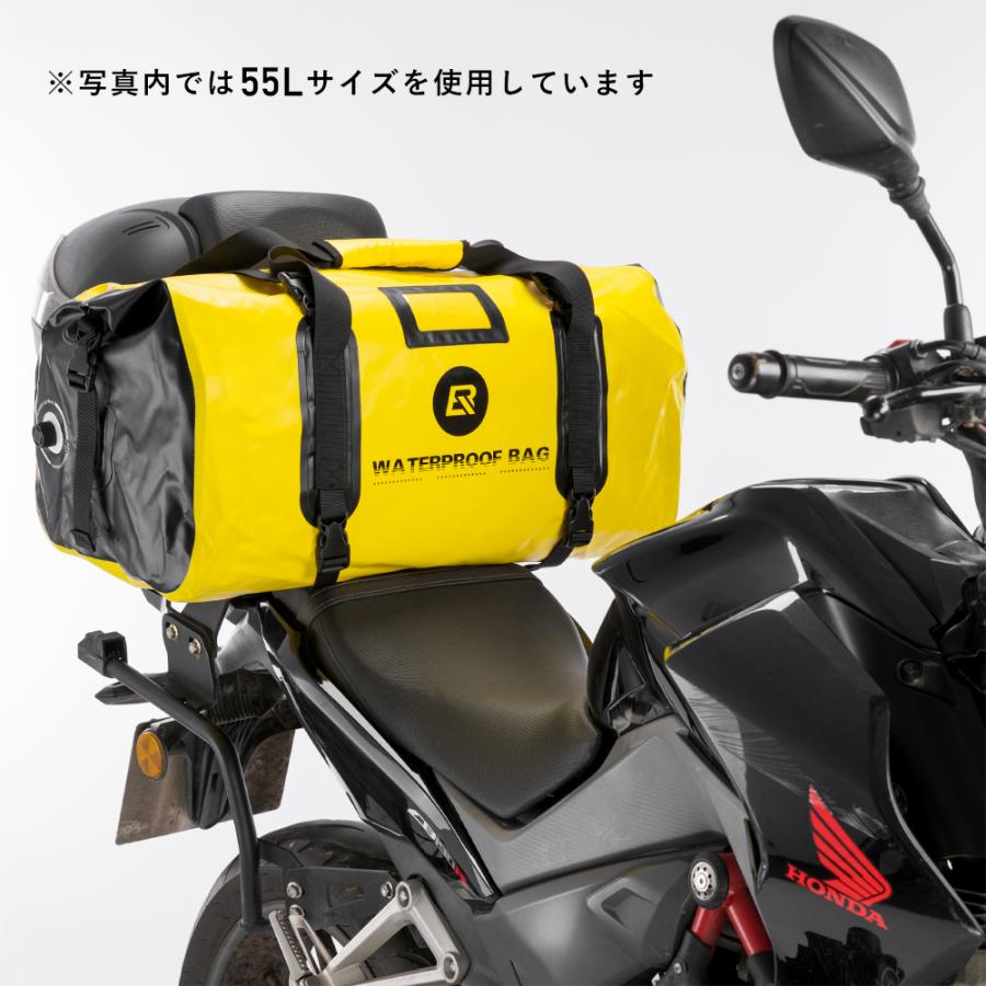 シートバッグ バイク用 リアバッグ リアキャリアバッグ 完全防水 40L ツーリング キャンプ ロックブロス｜rockbros｜22