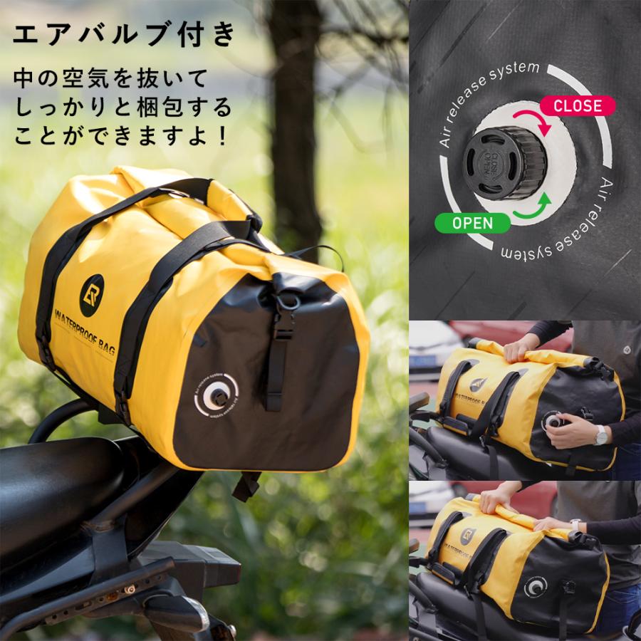 シートバッグ バイク用 リアバッグ リアキャリアバッグ 完全防水 40L ツーリング キャンプ ロックブロス｜rockbros｜11