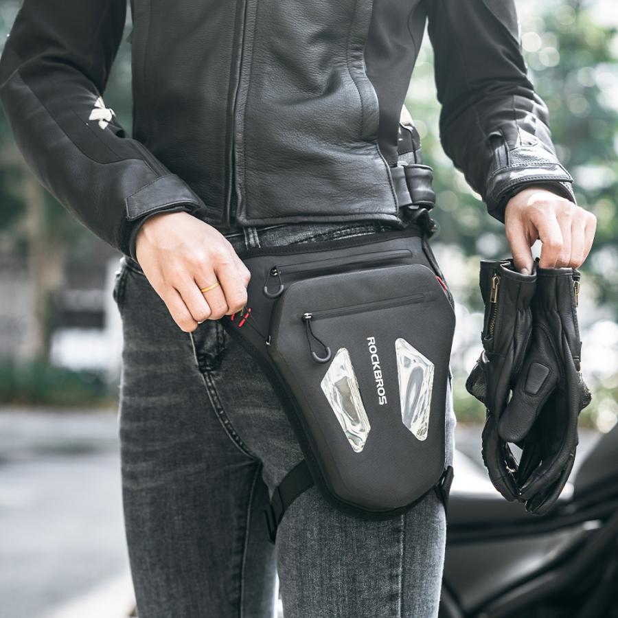 ROCKBROS ショルダーバッグ レッグバッグ ツーリング バイク 自転車