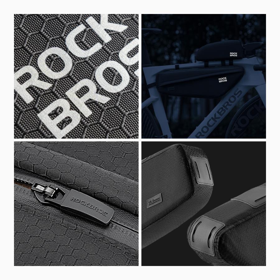 ROCKBROS 自転車 バッグ トップチューブ フレーム 超軽量 127g 撥水