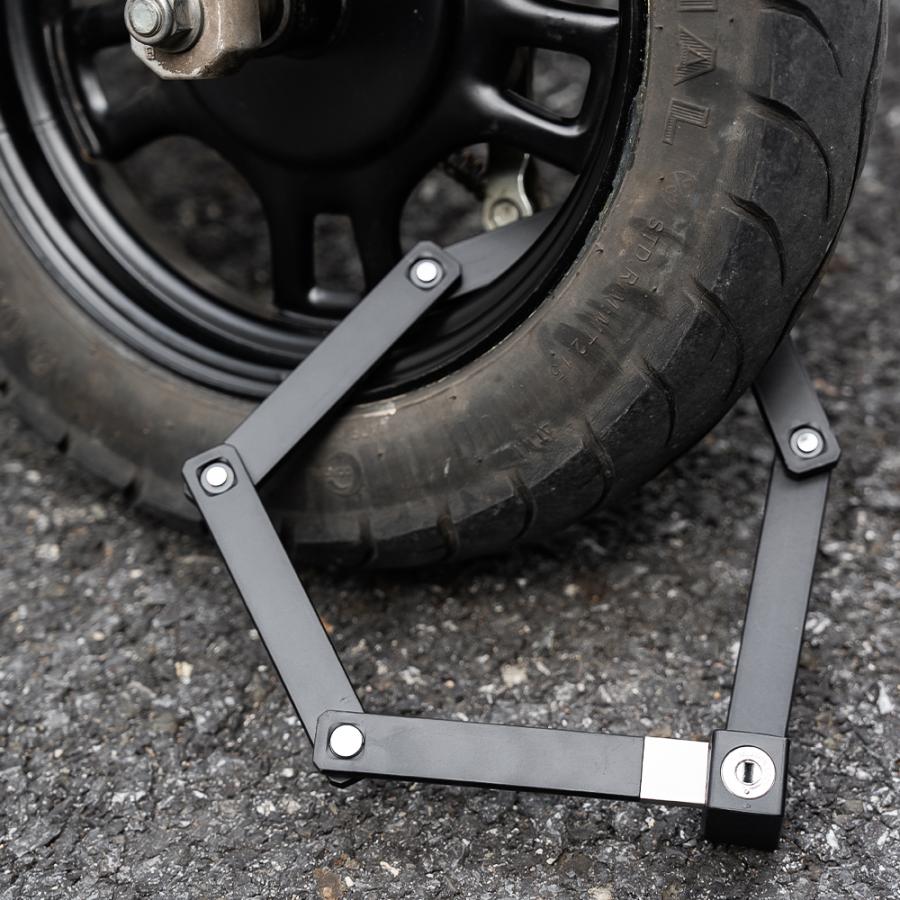 ROCKBROS 自転車ロック ロック ブレードロック 鍵 折りたたみロック 超