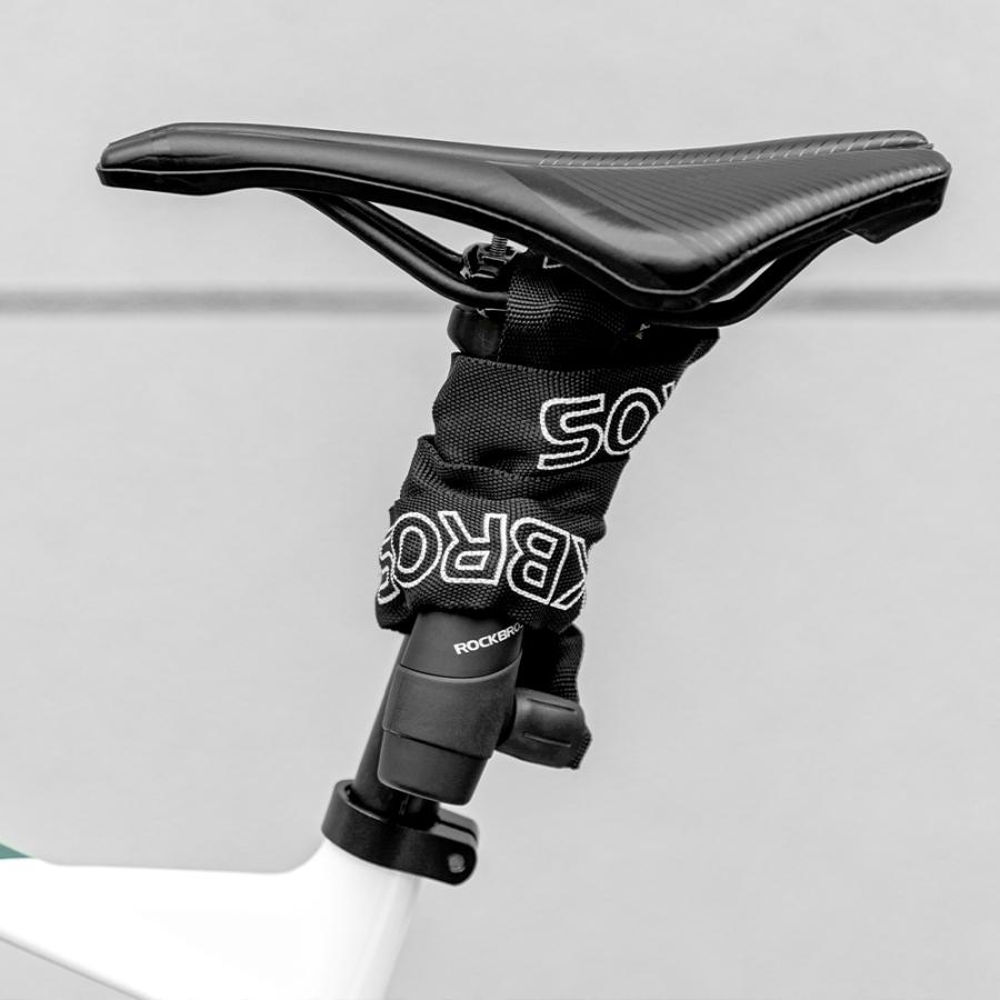 ROCKBROS 自転車 バイク 鍵 チェーンロック 頑丈 4mm 長い 95.5cm 盗難
