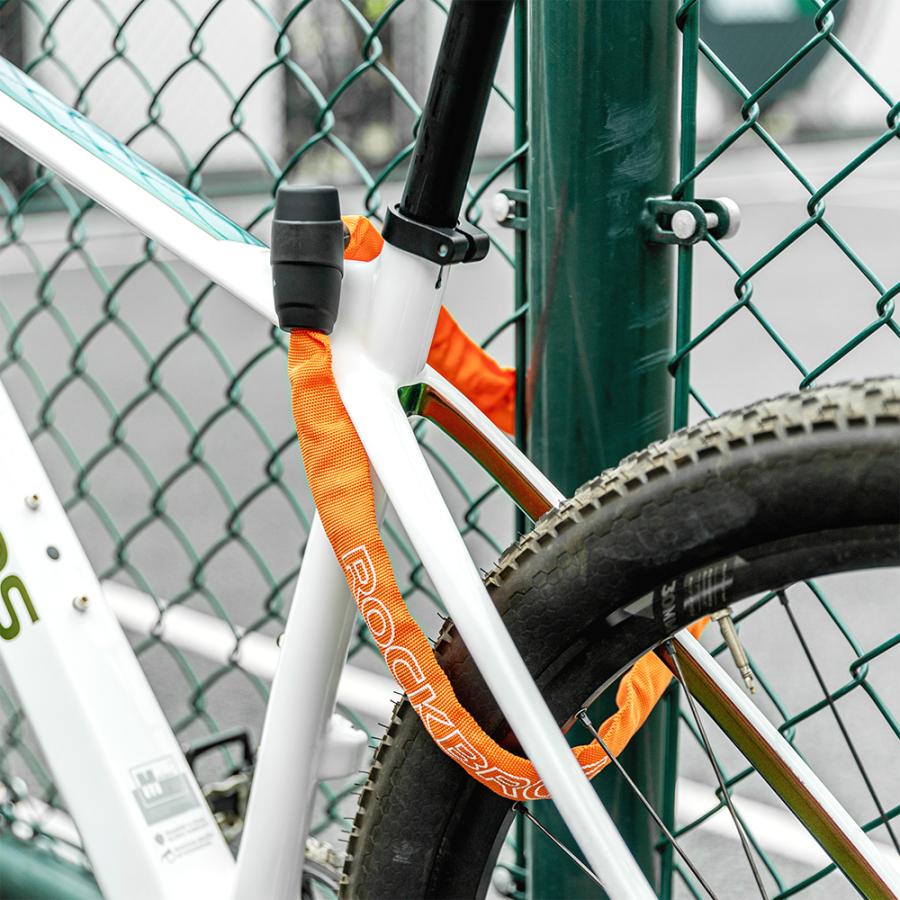 ROCKBROS 自転車 バイク 鍵 チェーンロック 頑丈 4mm 長い 95.5cm 盗難