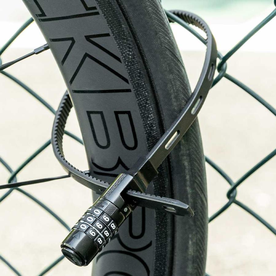 ROCKBROS 自転車 バイク 鍵 ダイヤル式 3桁 結束バンド ヘルメット