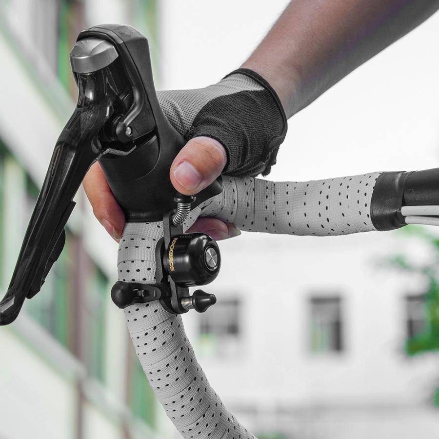 ROCKBROS 自転車 ベル サイクルベル ロードバイク ダブルハンマー