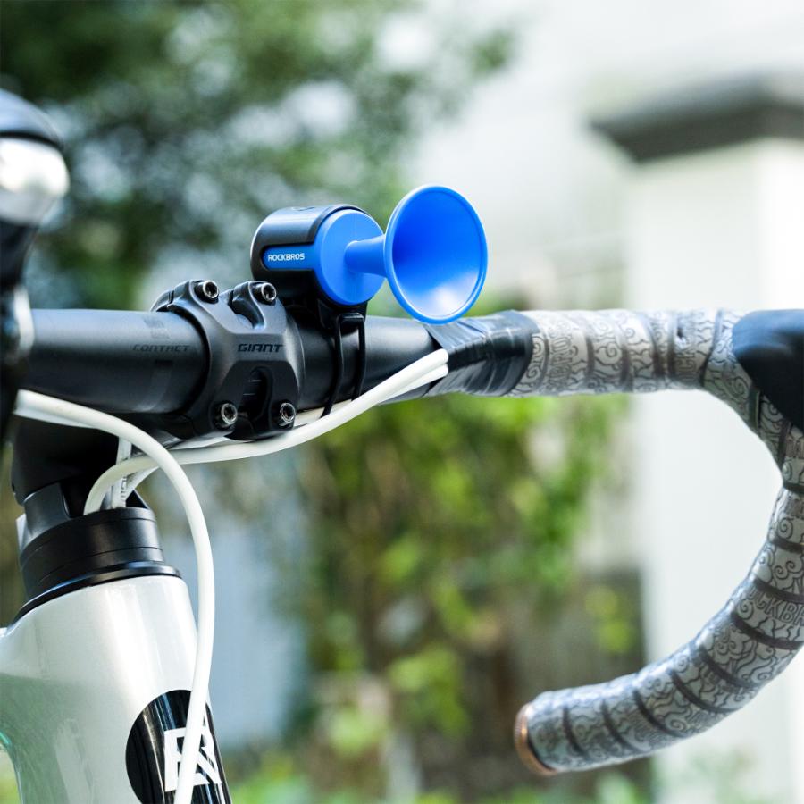 ROCKBROS 自転車 ベル ホーン 電子 サイクルベル ラッパ 大音量 ROCKBROS 自転車 ベル ホーン 電子 サイクルベル ラッパ 大音量