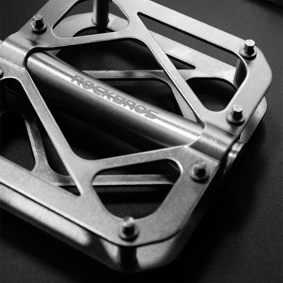 ROCKBROS フラットペダル チタン合金 軽量 3ベアリング Amazon | ROCKBROS 自転車 ペダル フラットペダル チタン合金 軽量 3