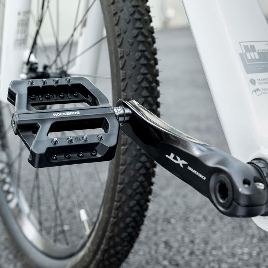 専用商品 ROCKBROS ペダル 自転車 交換 フラット 9/16インチ 軽量 滑り