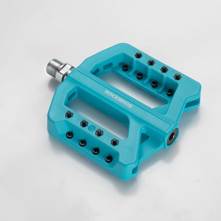 ROCKBROS ペダル 自転車 交換 フラット 9/16インチ 軽量 滑り