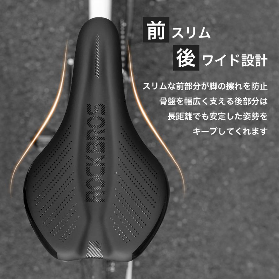 ROCKBROS 自転車 サドル 痛くない 衝撃吸収 交換 クッション ウェーブ