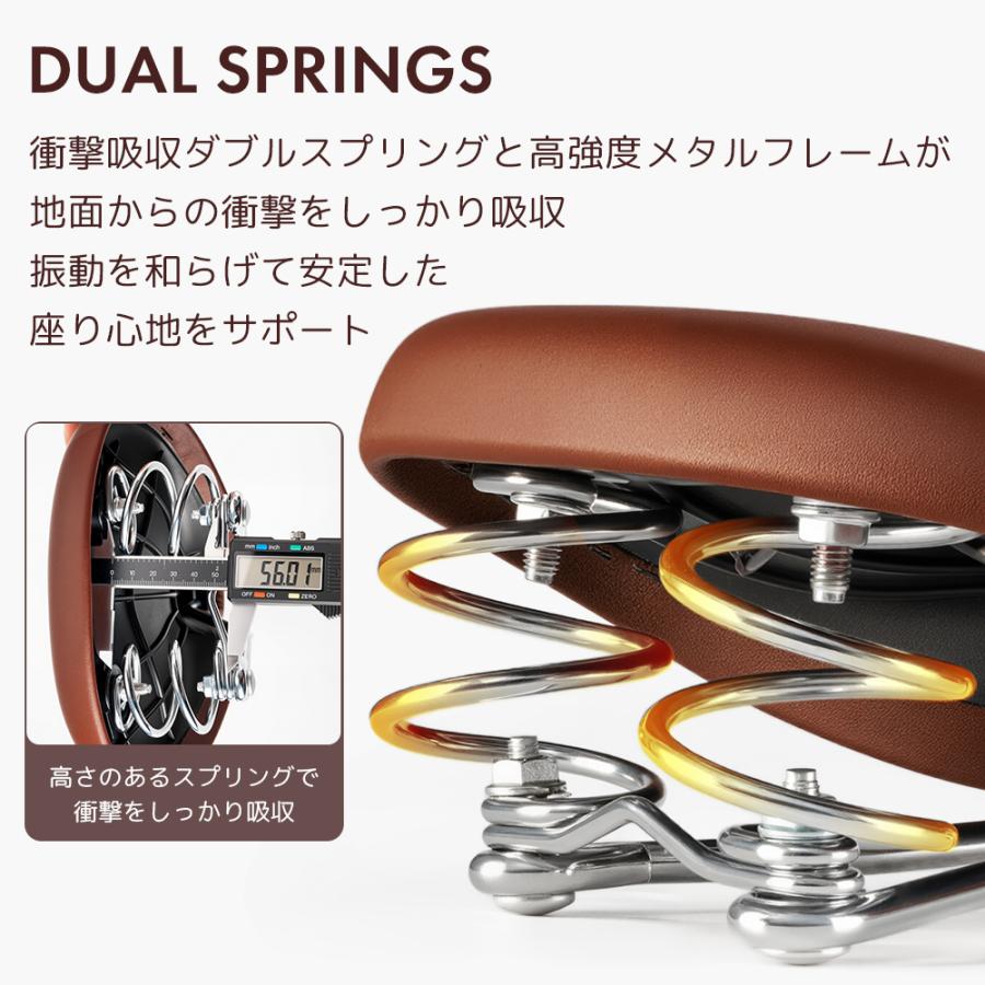 ROCKBROS 自転車 サドル 自転車サドル 交換 ワイド ビンテージ