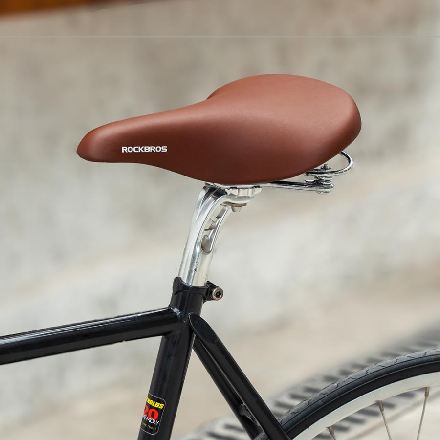 ROCKBROS 自転車 サドル 自転車サドル 交換 ワイド ビンテージ