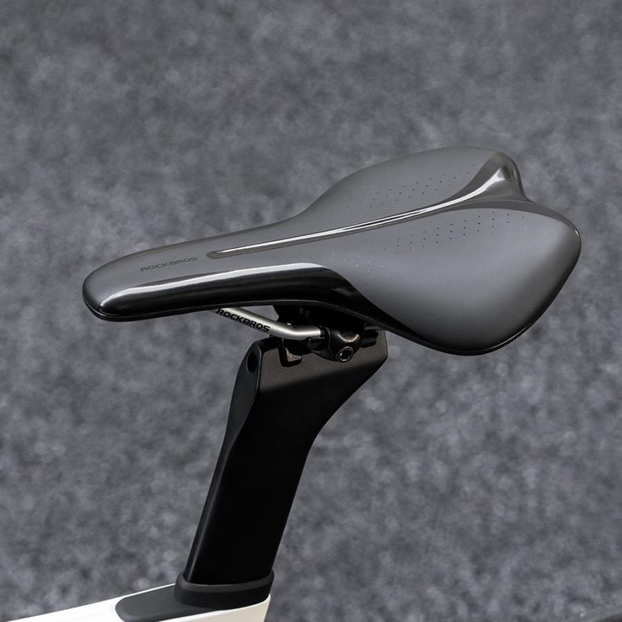 自転車 サドル 痛くない クッション 高弾力性 ショートノーズ 選べる タイプ 中空デザイン 穴あき 穴なし 圧迫緩和 ロードバイク クロスバイク ロックブロス | ROCKBROS | 14