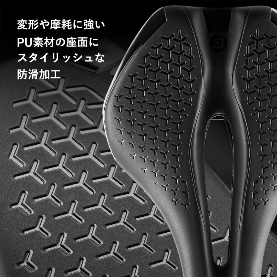 ROCKBROS 自転車 サドル 痛くない クッション ショートノーズ 中空