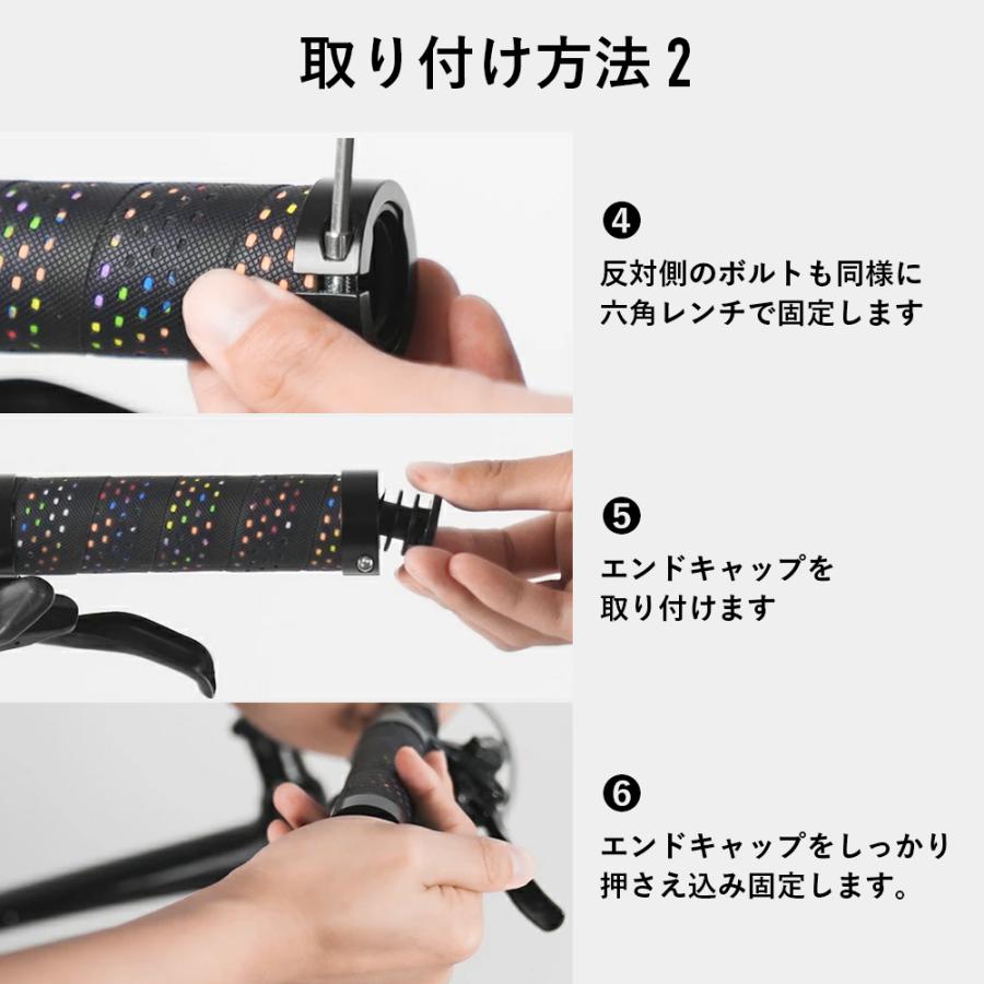 ROCKBROS グリップ 自転車 交換 エルゴデザイン ハンドル 対応内径