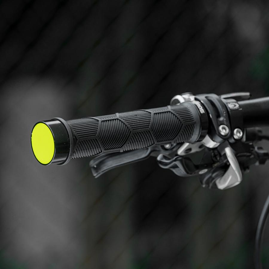 ROCKBROS グリップ 自転車 交換 ダブルロック 反射板 リフレクター