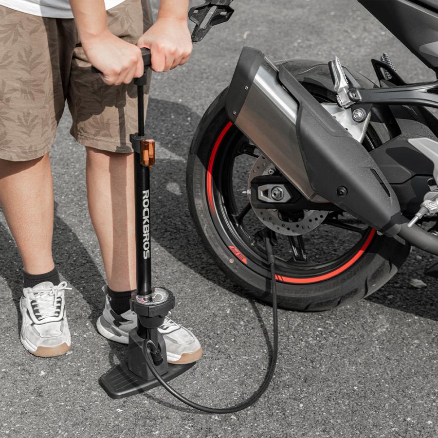 ROCKBROS 空気入れ 自転車 自転車用 フロアポンプ スポーツ バイク