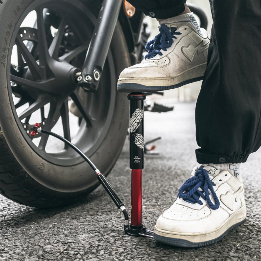 ROCKBROS 空気入れ 携帯 自転車 バイク ボール 仏式 米式 フロアポンプ