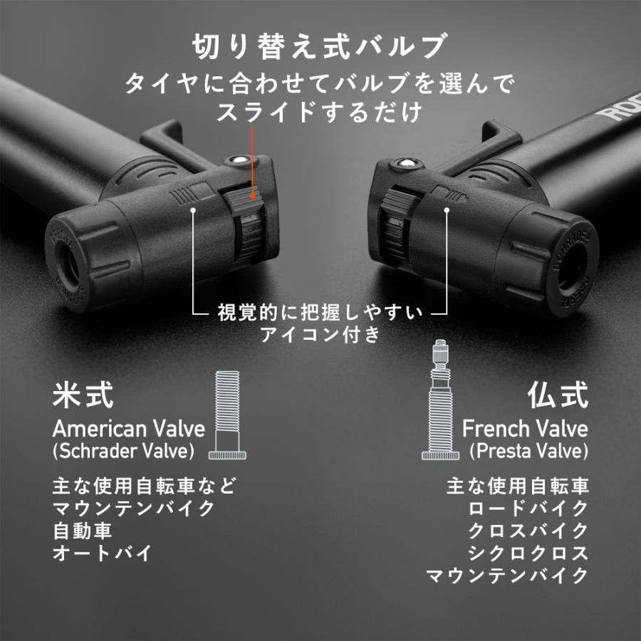 ロードバイク パーツ 空気入れ ROCKBROS 空気入れ 自転車 携帯 ビットツール 工具 内蔵