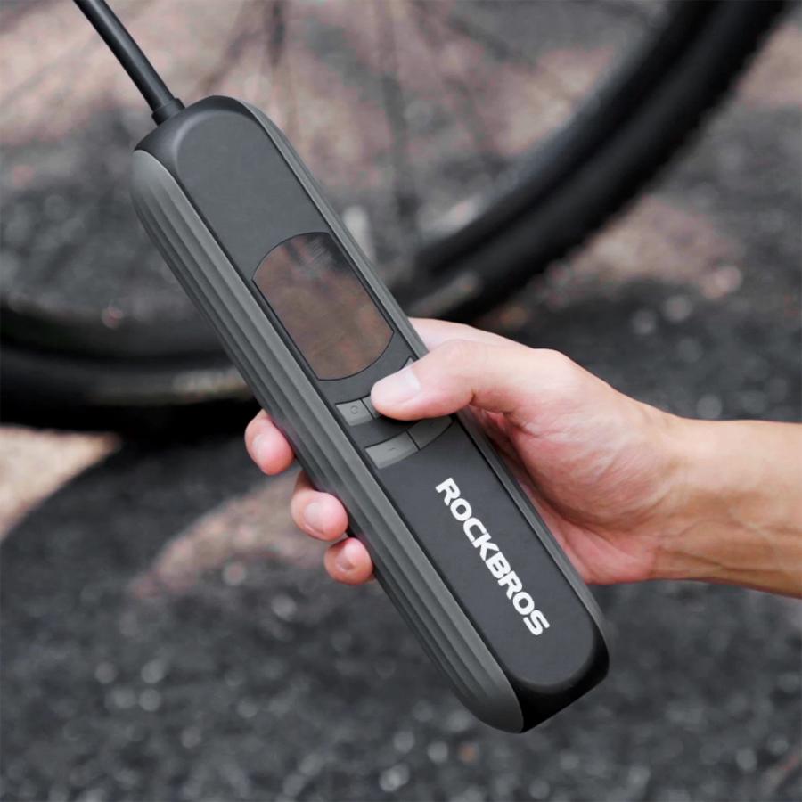 ROCKBROS 電動空気入れ 自転車 自動車 バイク 車椅子 スリム 仏式 米式