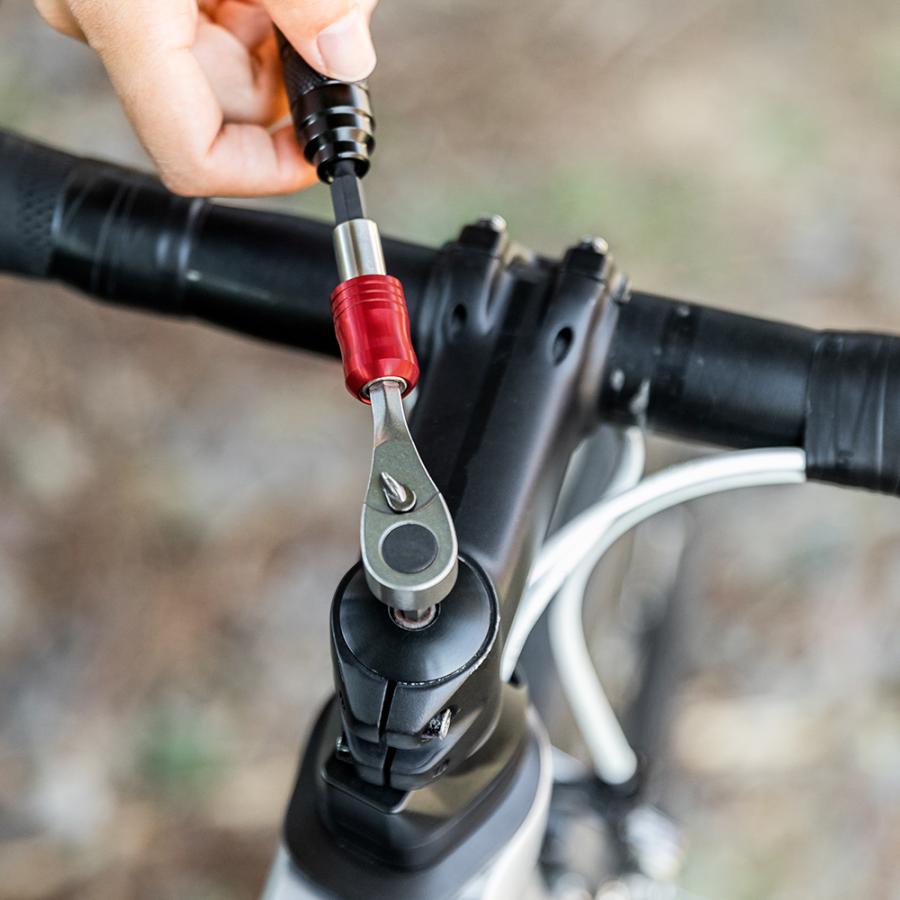 ROCKBROS 工具セット 自転車 ラチェット トレンチ ビット 10種 タイヤ