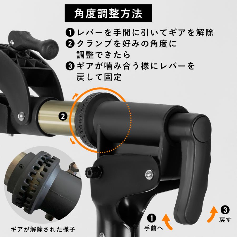 メンテナンススタンド 自転車 ワークスタンド ディスプレイスタンド 高さ調整 角度調整 折りたたみ ツールトレー付属 ロックブロス｜rockbros｜07