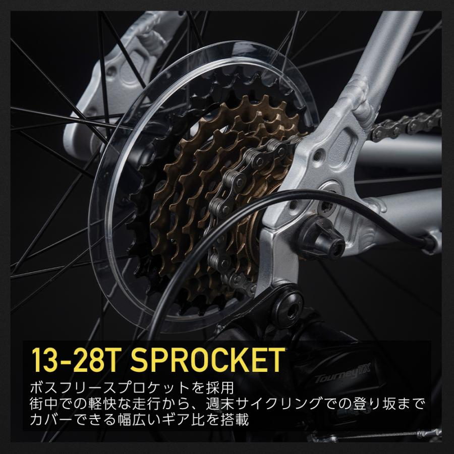 ROCKBROS ロードバイク 700C×28C 16変速 アルミフレーム AERIX