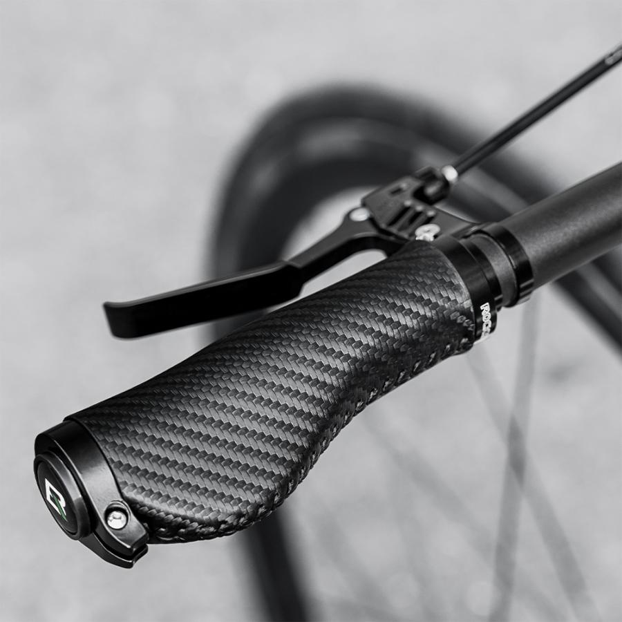 ROCKBROS 自転車 グリップ 交換 エルゴ 丸 筒型 フラット ハンドル