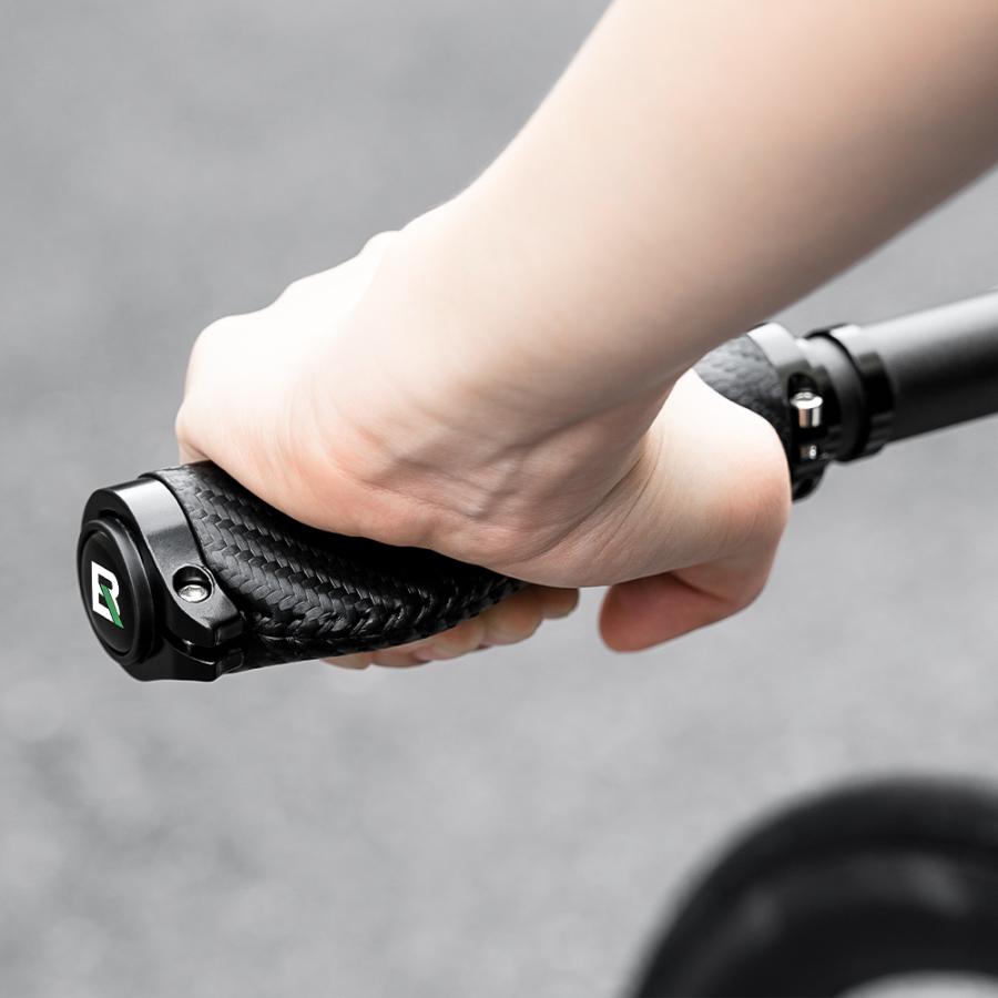 ROCKBROS 自転車 グリップ 交換 エルゴ 丸 筒型 フラット ハンドル
