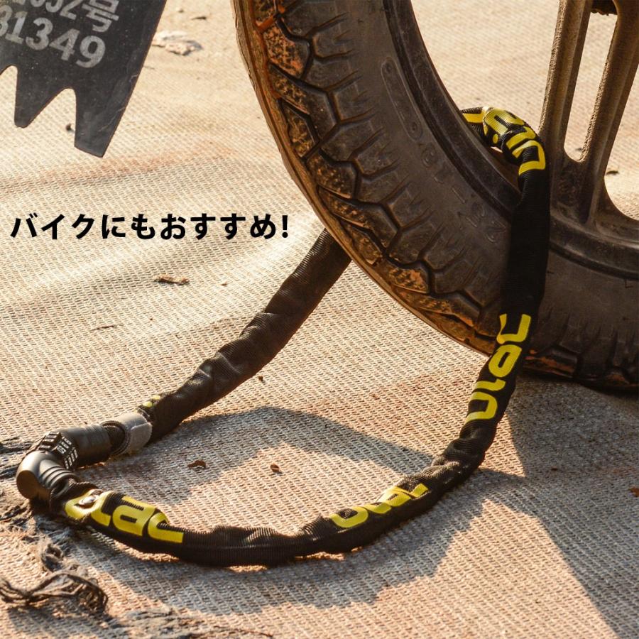 自転車 鍵 カギ ダイヤルロック チェーン 5mm 100cm 4桁 頑丈 盗難防止 おしゃれ ULAC ロックブロス｜rockbros｜16