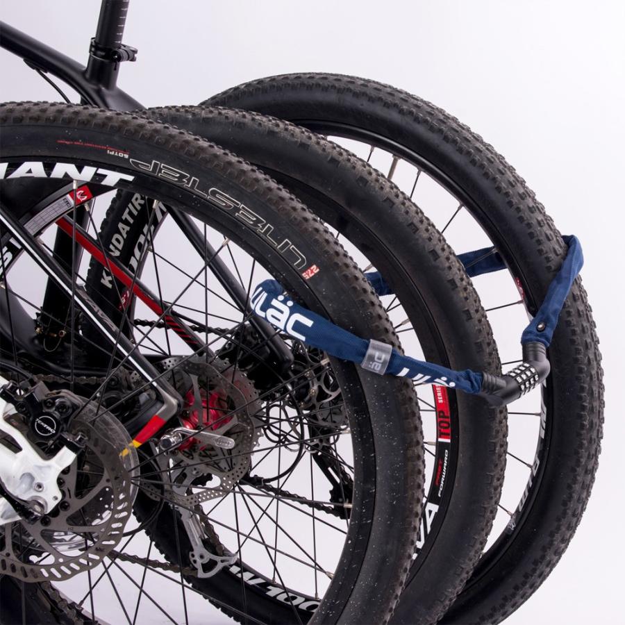 ROCKBROS 自転車 鍵 チェーン ダイヤル式 4桁 長い 100cm 5mm 頑丈