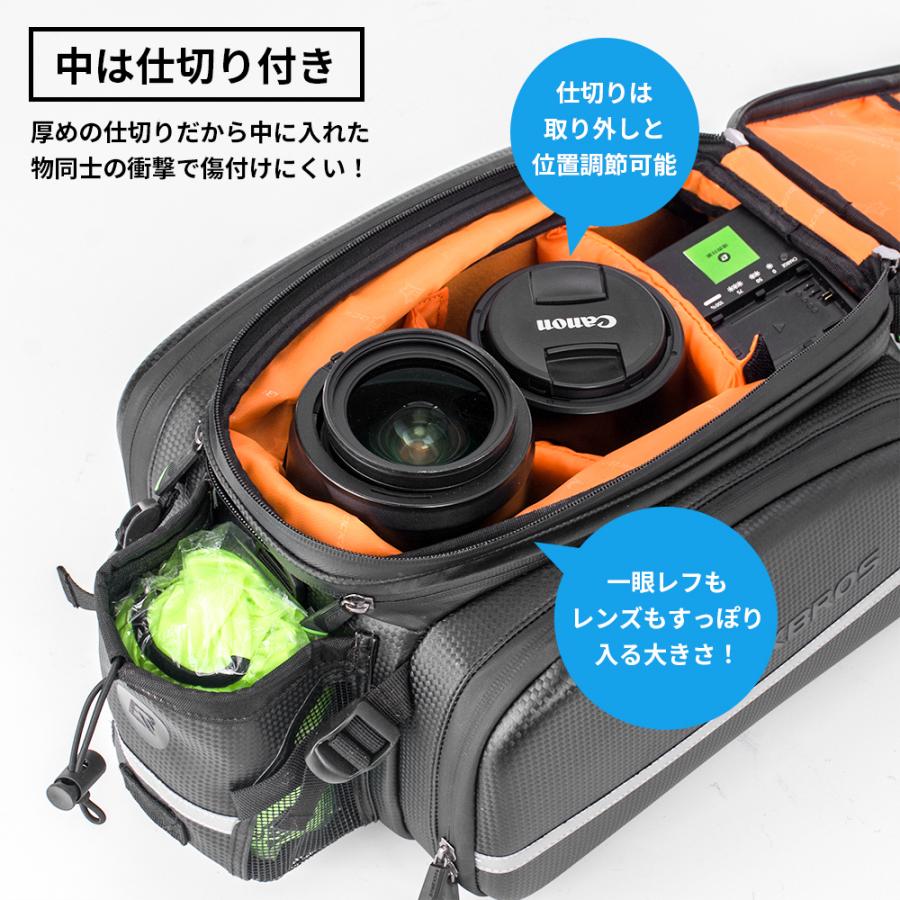 ROCKBROS 自転車 バッグ リア キャリア 大容量 拡張可能 17-35L 防水