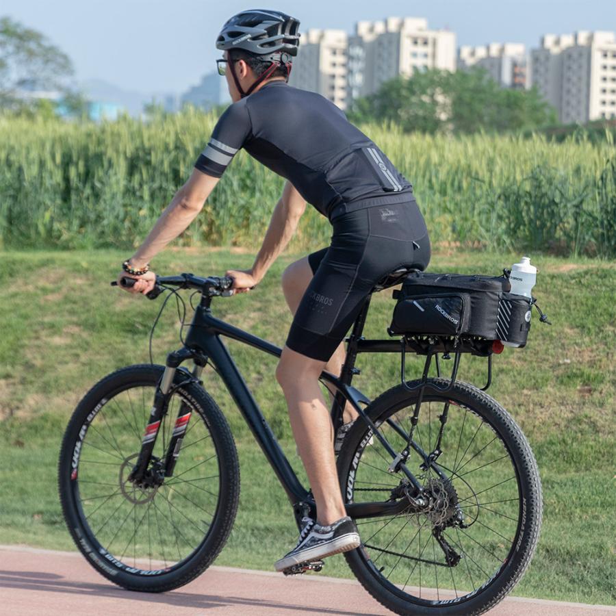 ROCKBROS 自転車 リアキャリア バッグ 大容量 拡張 9L 最大12L