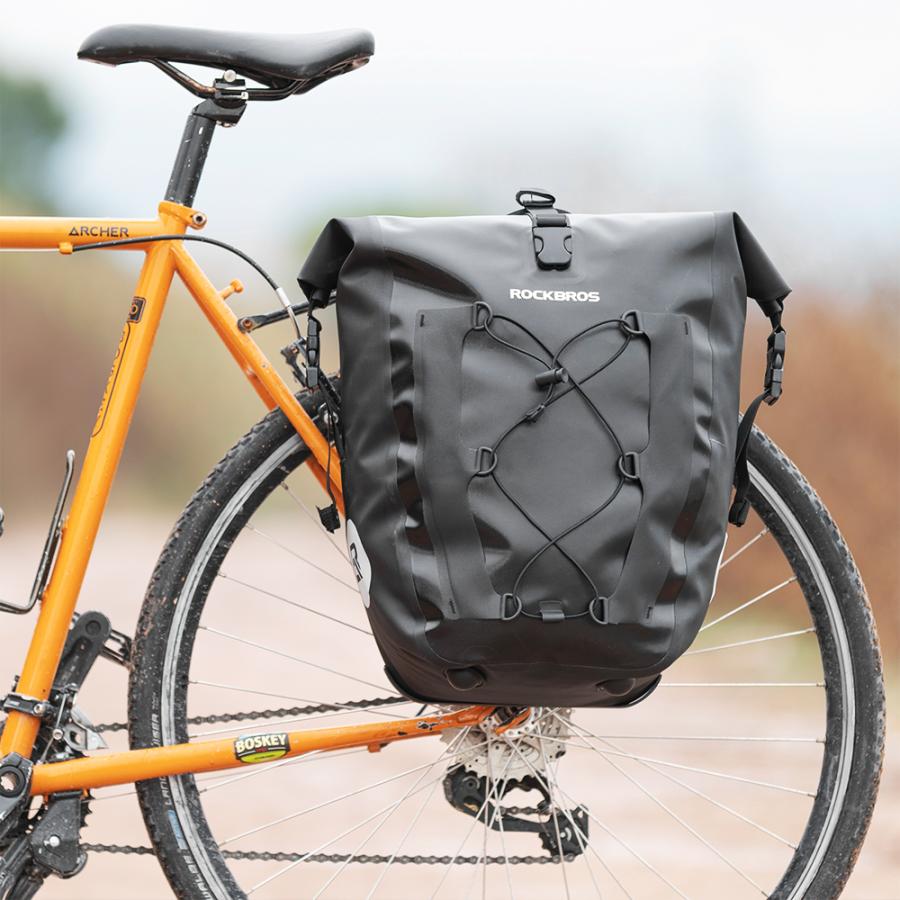 ROCKBROS パニアバッグ 自転車 サイド リア キャリア 防水 大 ROCKBROS パニアバッグ 自転車 サイド リア キャリア 防水 大