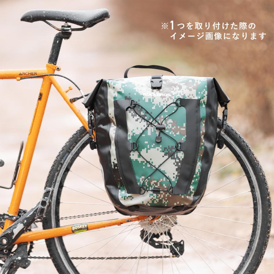 ROCKBROS パニアバッグ 2個セット 自転車 サイド リア キャリア ROCKBROS パニアバッグ 2個セット 自転車 サイド リア キャリア