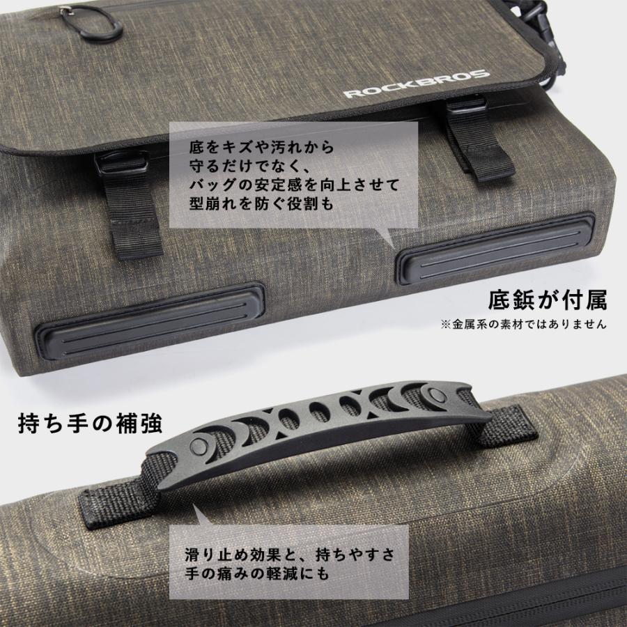 ROCKBROS 自転車 バッグ ショルダー カジュアル ビジネス 3way ノート