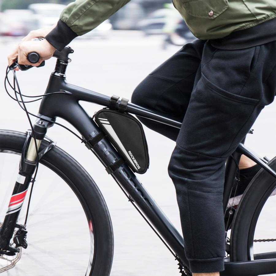 ROCKBROS 自転車 バッグ フレーム トップチューブ デッドスペース活用