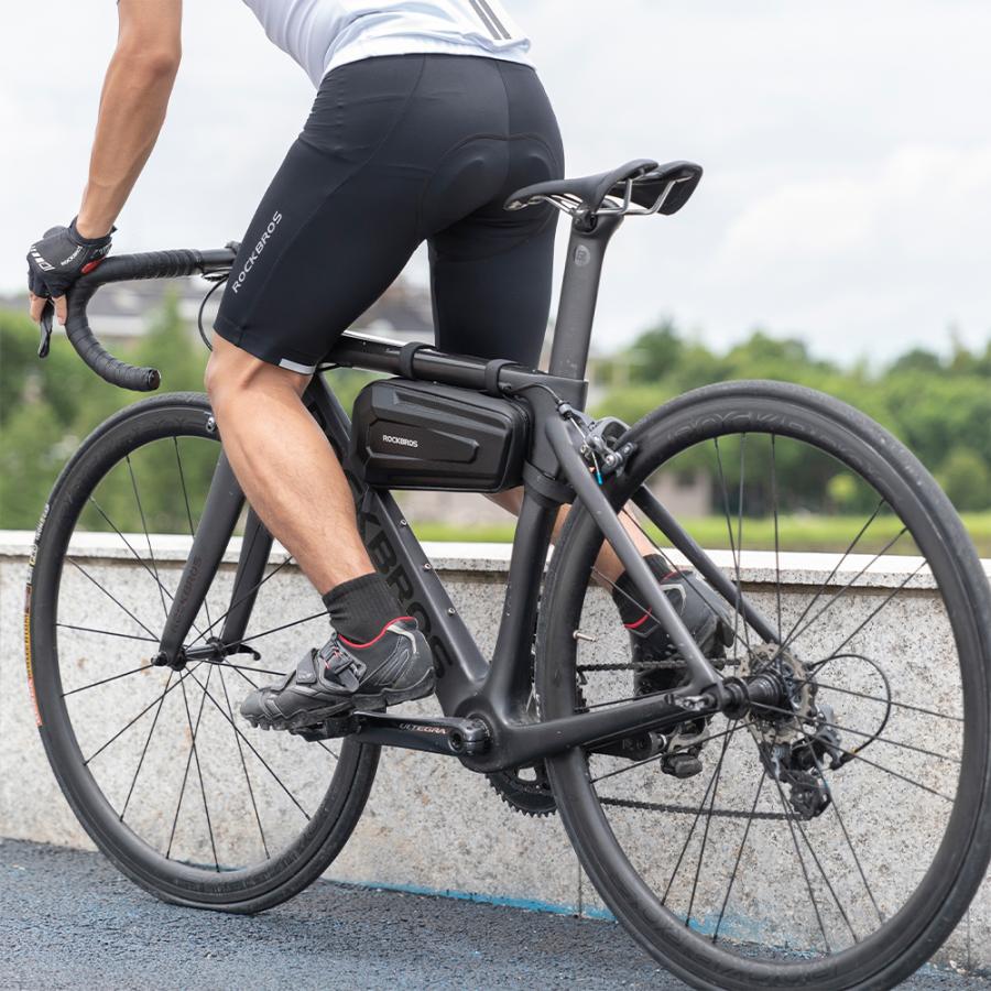ROCKBROS 自転車 バッグ 防水 フレーム トップチューブ 硬質系