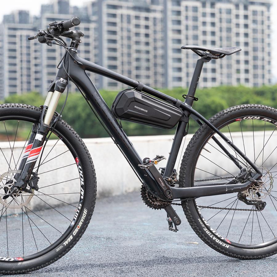 ROCKBROS 自転車 バッグ 防水 フレーム トップチューブ 硬質系