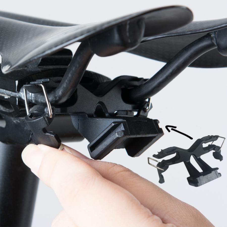 ROCKBROS サドルバッグ 自転車 リア 防水 サドルレール 簡単取り付け
