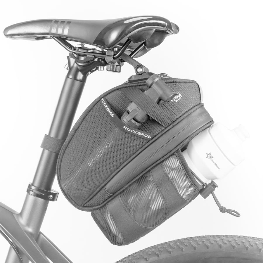 ROCKBROS サドルバッグ 自転車 ドリンクボトル ホルダー 予備 撥