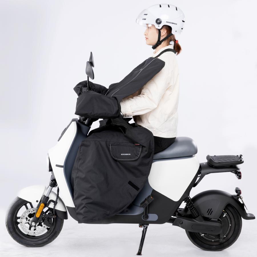 バイク 原付 スクーター ウォームカバー エプロン 電動カート 手 脚 防寒 防風 Df Dfb001bk Rockbros 通販 Yahoo ショッピング