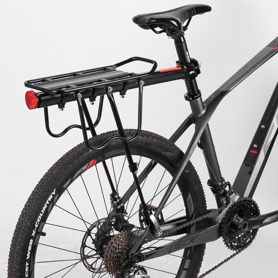 ROCKBROS 自転車 リアキャリア 荷台 軽量 高耐久 アルミ 耐荷重約50kg