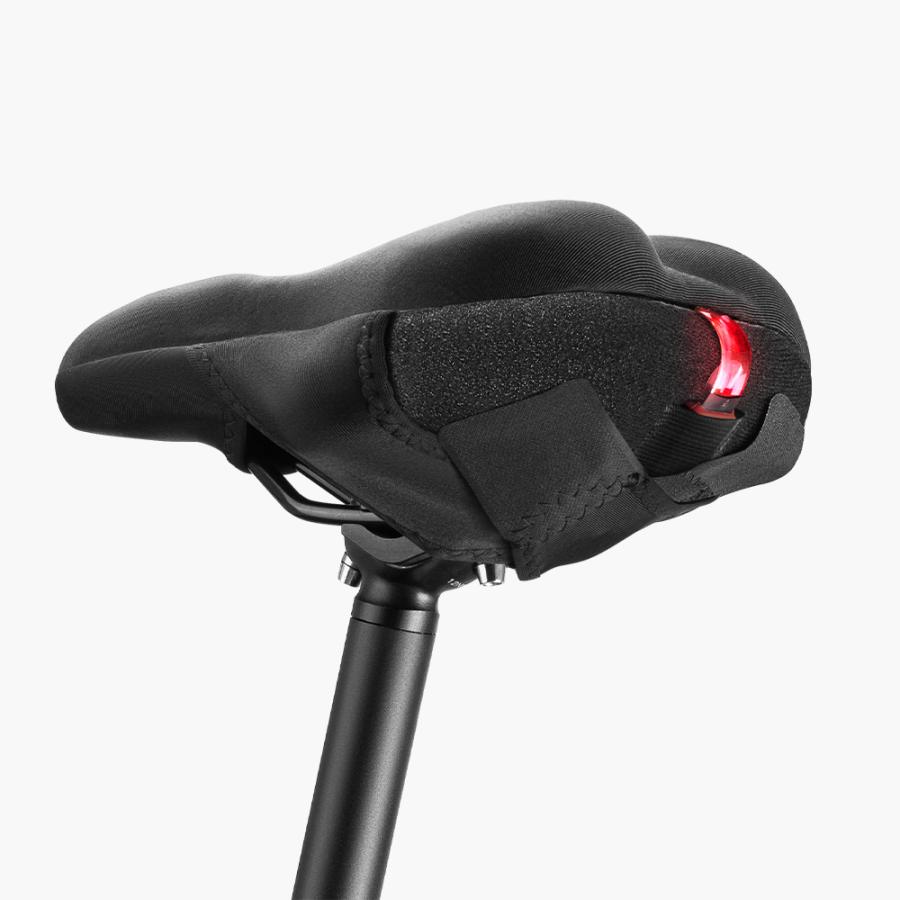 ROCKBROS サドルカバー サドル 自転車 テールライト付 痛くない 衝撃
